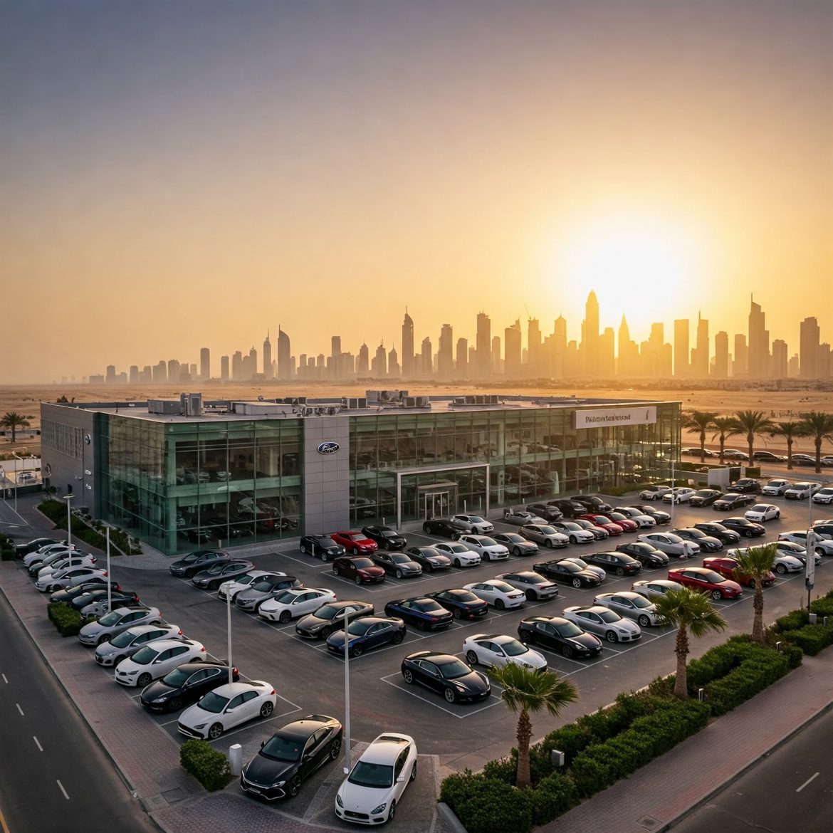 Car dealership in Dubai created by Gemini